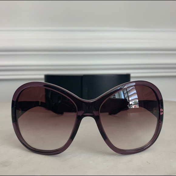 prada sunglasses purple frame